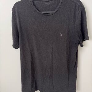 All Saints Charcoal Short Sleeve Tee